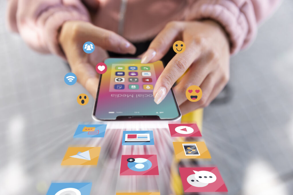 social media marketing concept marketing with applications
