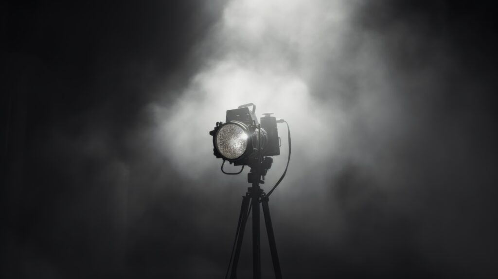 view black white light projector theatre